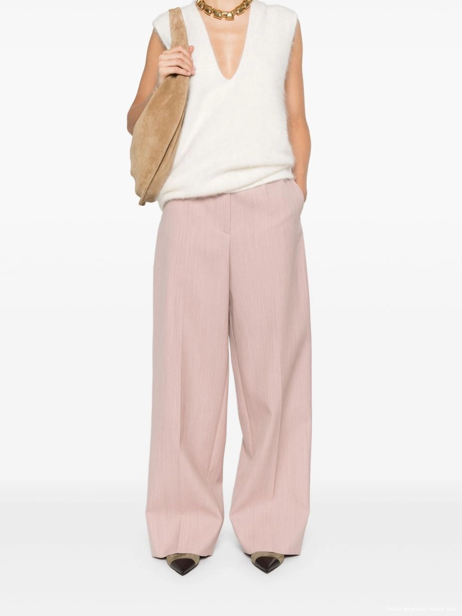 Cheap trousers straight-leg low-waist Women Stella McCartney 0725